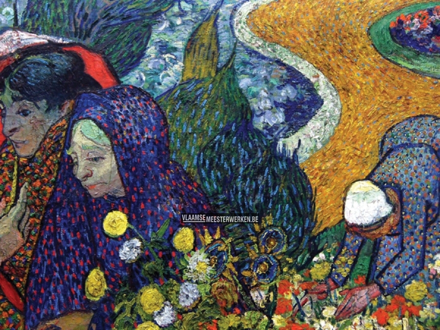 Canvasdoek | Herinnering aan de tuin in Arles | Vincent van Gogh De mooiste kunst van op canvas, behang en plexiglas. zoals Rubens, Memling, Bouts en de Vlaamse